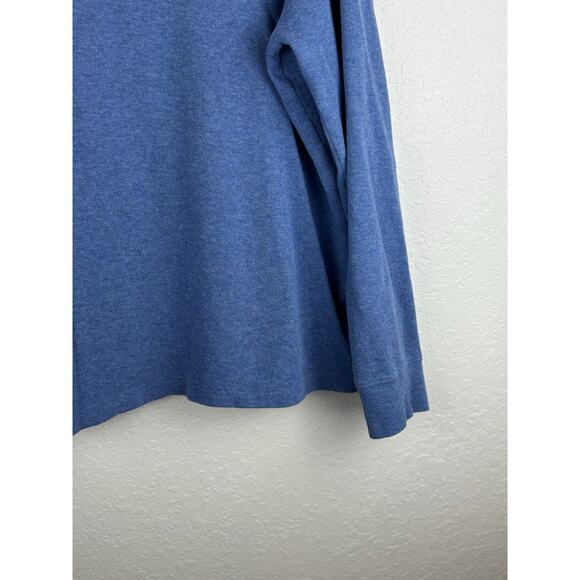 Polo Ralph Lauren Rib Estate Blue Long Sleeve 1/2 Zip Pullover Size XL - Picture 4 of 6